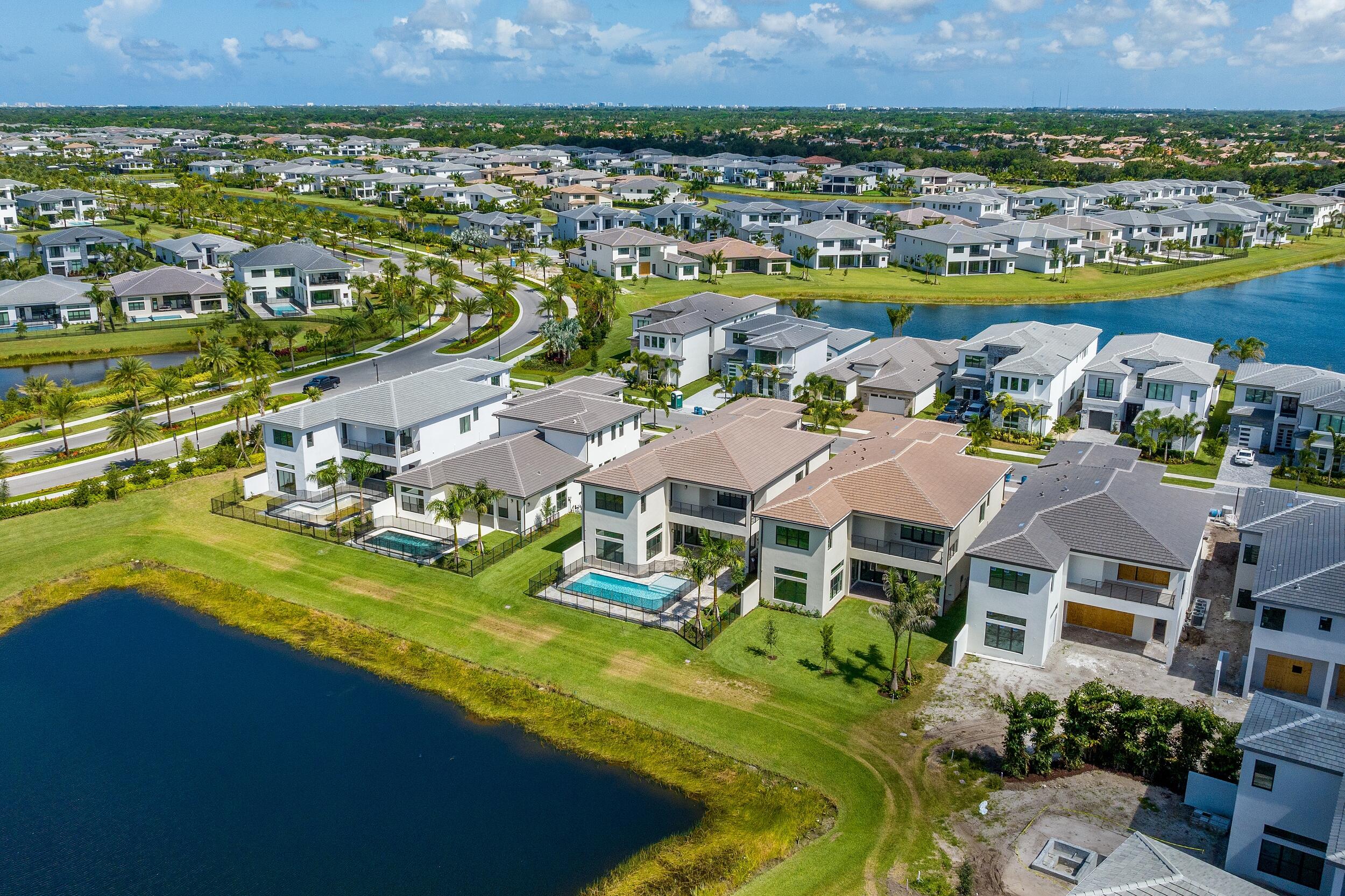 9893 Espresso Manor Boca Raton, FL 33496 - Photo 5 of 71 an aerial view of residential houses with outdoor space and swimming pool