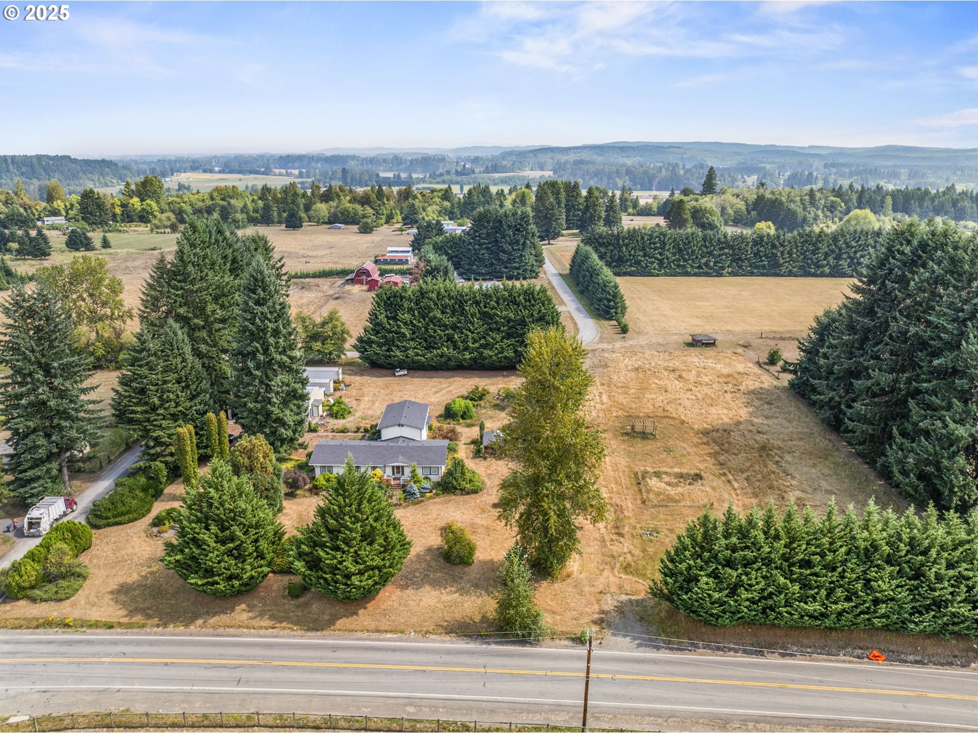 135 Westside Highway Vader, WA 98593 - Photo 30 of 31 an aerial view of lake residential house with outdoor space and trees around