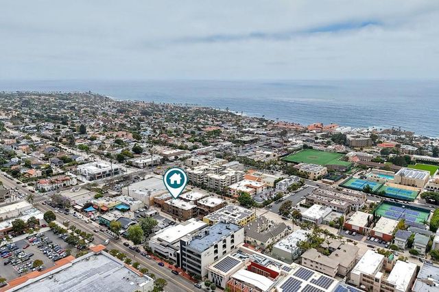 an aerial view of a city