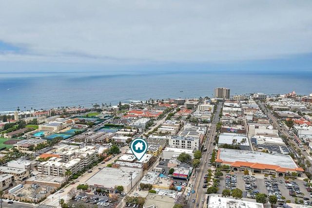 an aerial view of a city