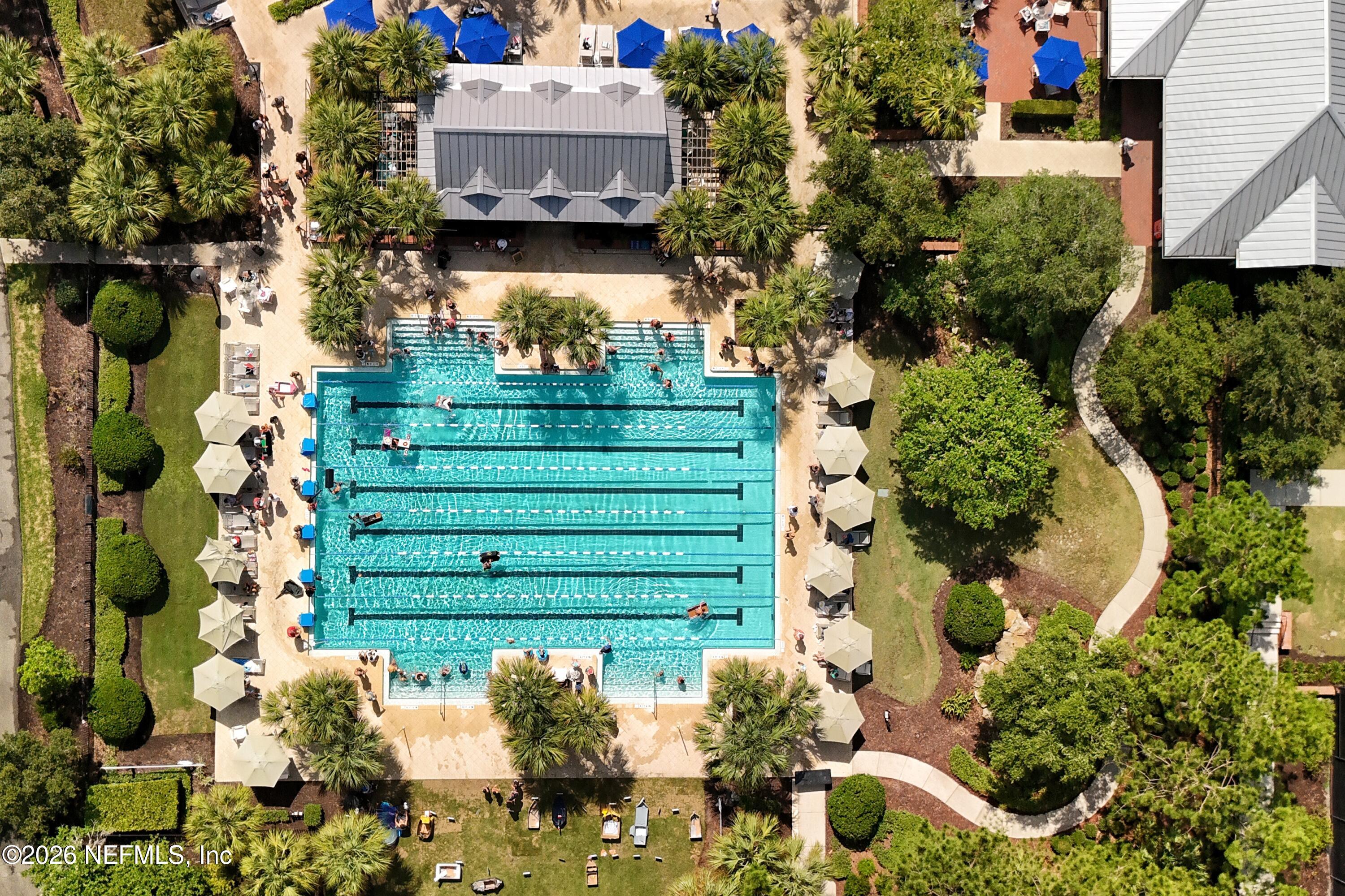 507 Narrowleaf Drive St. Johns, FL 32259 - Photo 63 of 79 an aerial view of a house with a yard and garden
