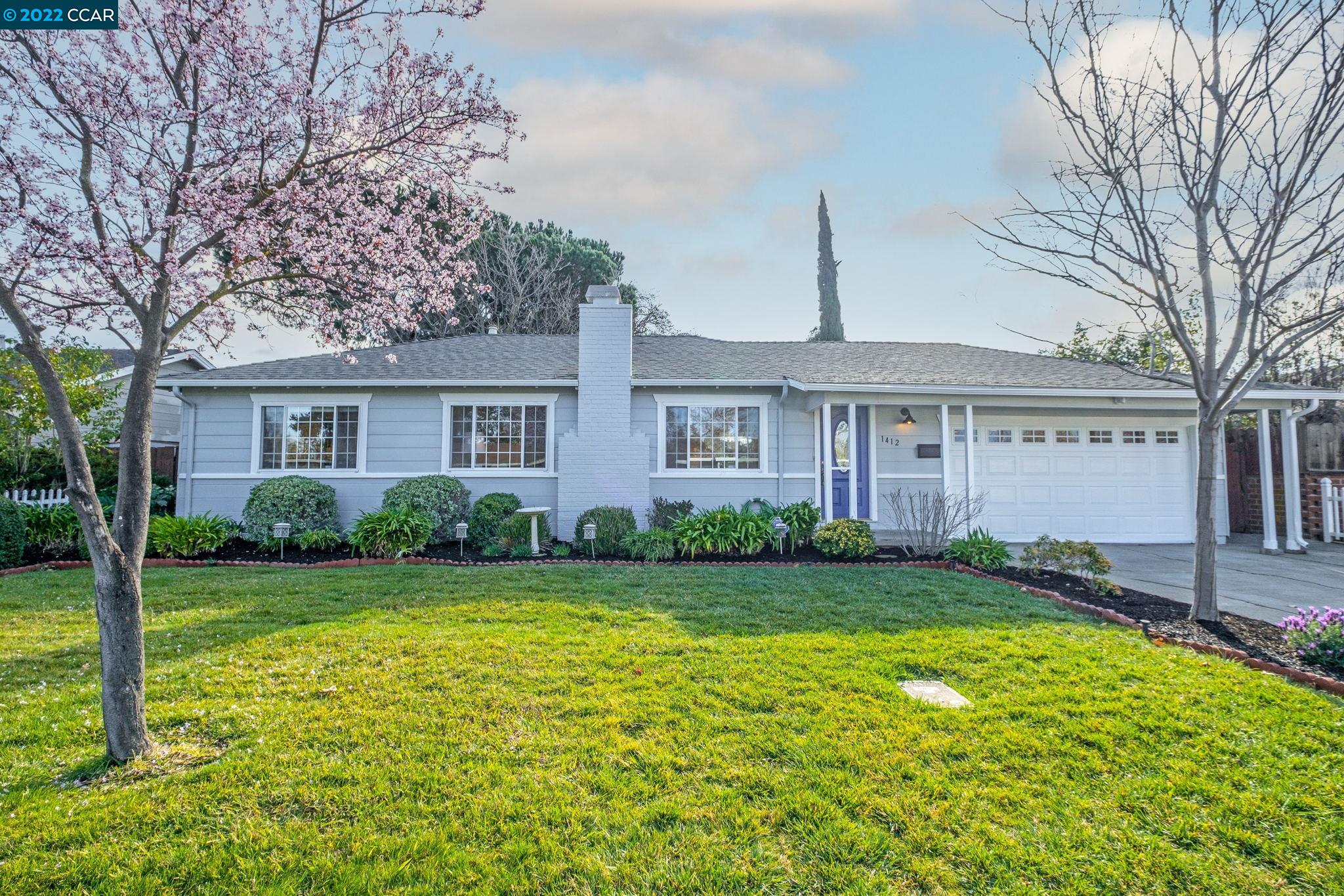 1412 Coventry Road Concord, CA 94518 - Photo 1 of 1 a view of a house with garden