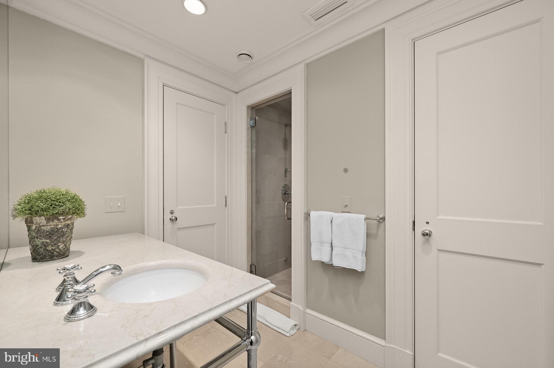 9100 Burning Tree Road Bethesda, MD 20817 - Photo 52 of 65 Lower Level Full Bathroom with Steam Shower