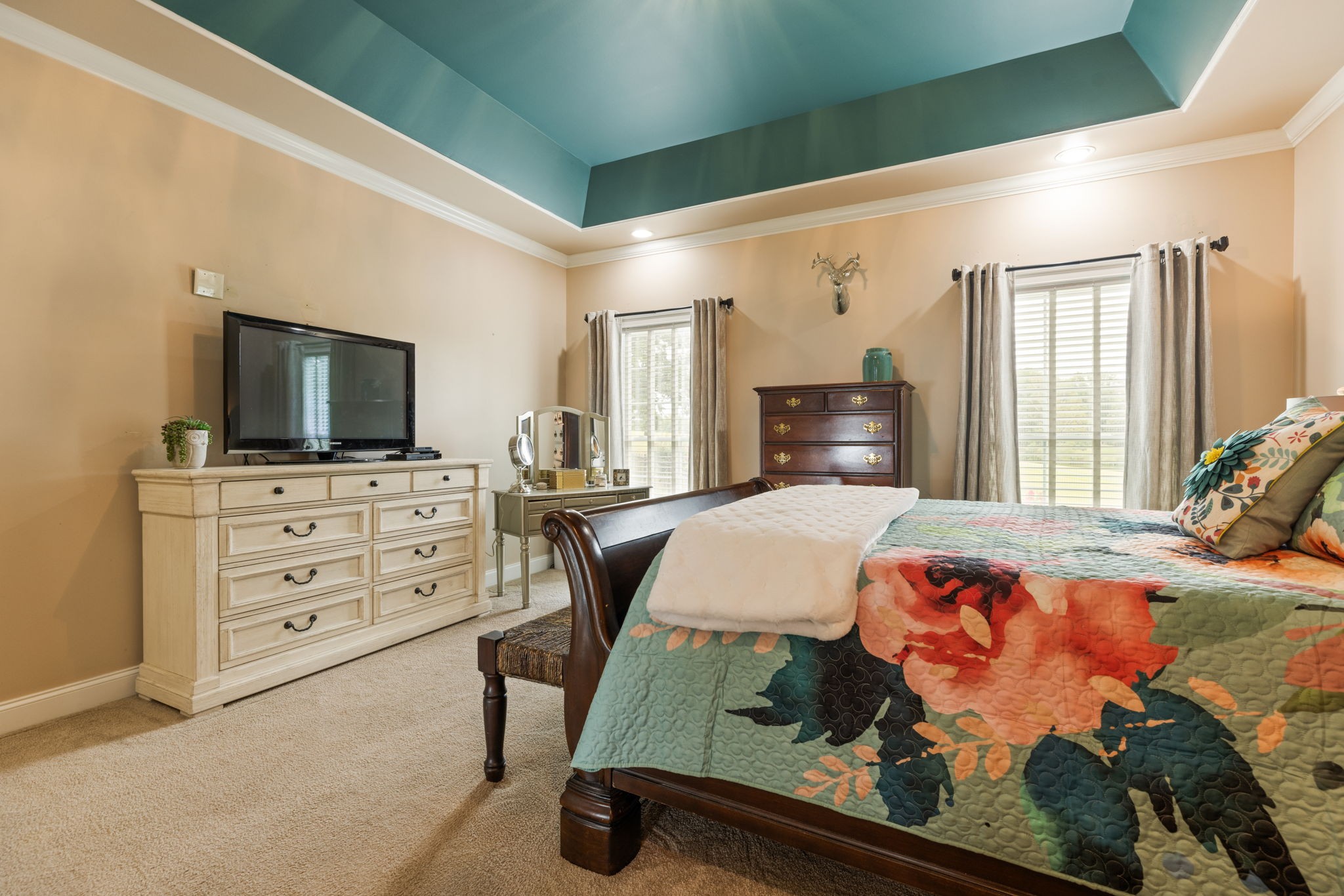 116 Courtside Lane Tullahoma, TN 37388 - Photo 24 of 90 a bedroom with a bed and flat tv screen on dresser