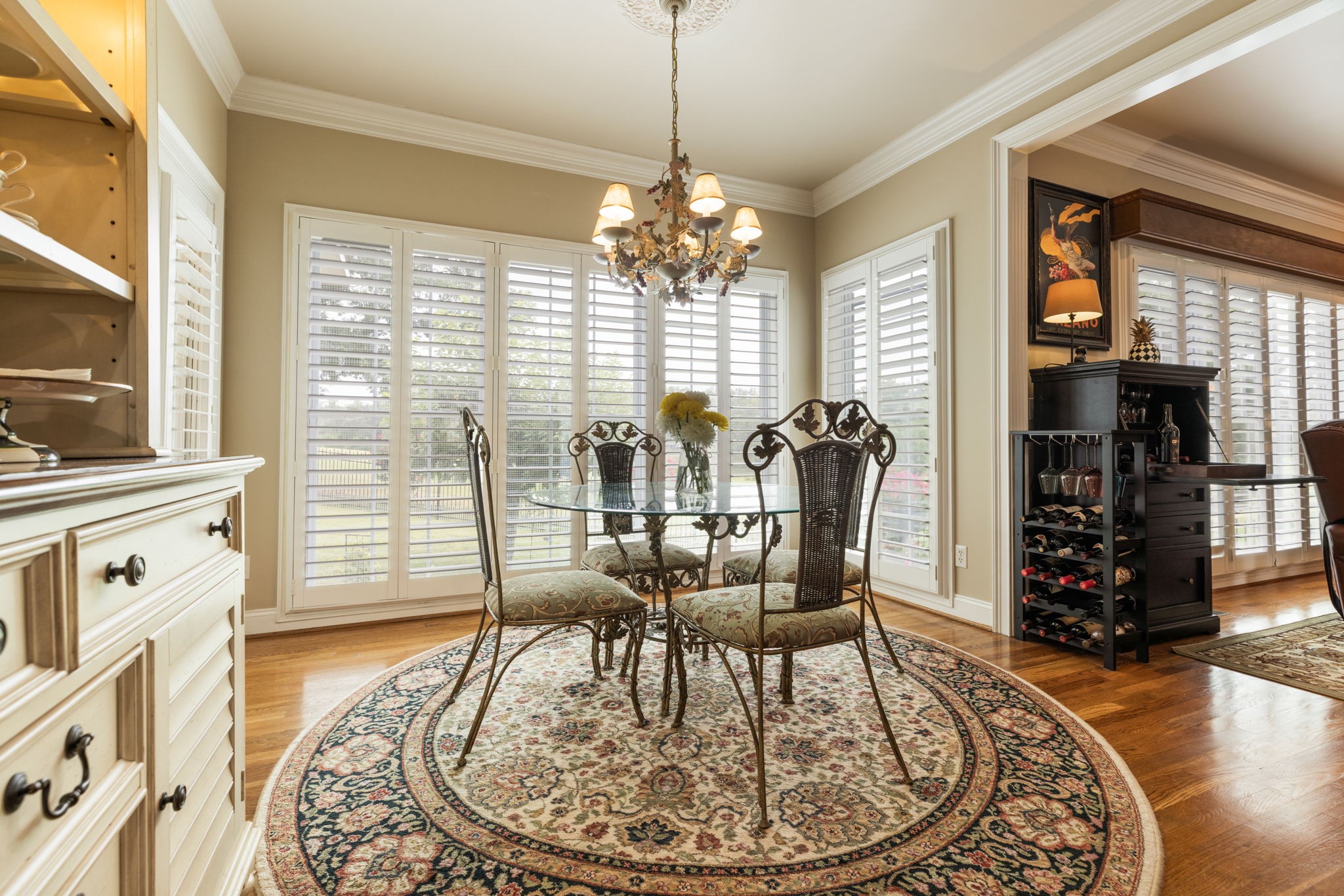 116 Courtside Lane Tullahoma, TN 37388 - Photo 40 of 90 a dining room with furniture a chandelier and wooden floor