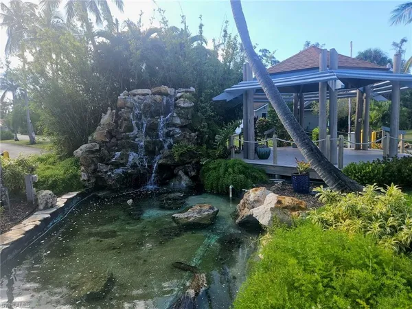 a view of a garden