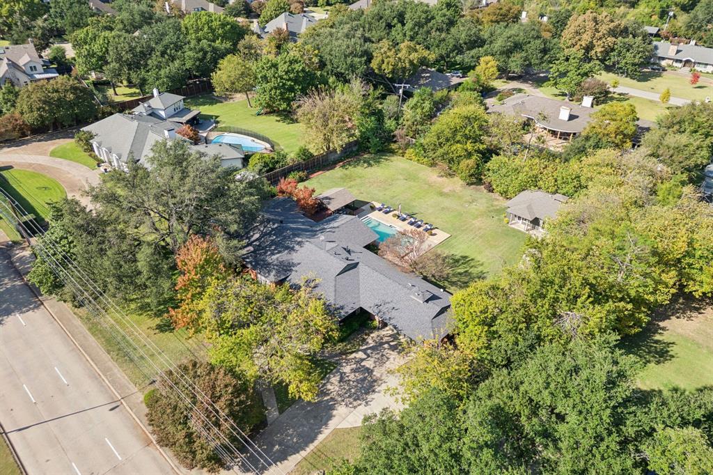 4549 Walnut Hill Lane Dallas, TX 75229 - Photo 38 of 40 an aerial view of residential house with outdoor space