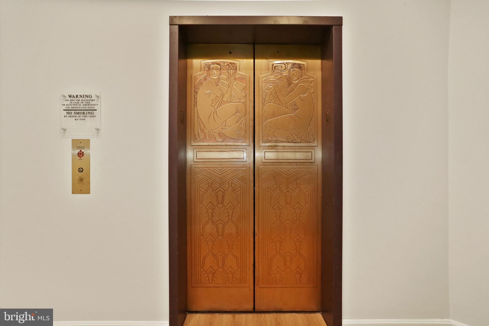 3299 K Street Northwest, Unit 702 Washington, DC 20007 - Photo 27 of 31 Art Deco themed Elevator