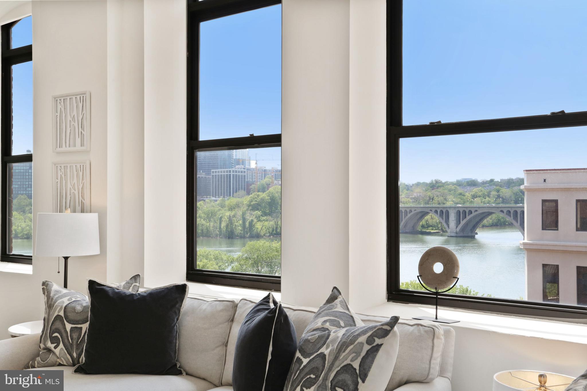 3299 K Street Northwest, Unit 702 Washington, DC 20007 - Photo 4 of 31 Unobstructed view of Key Bridge