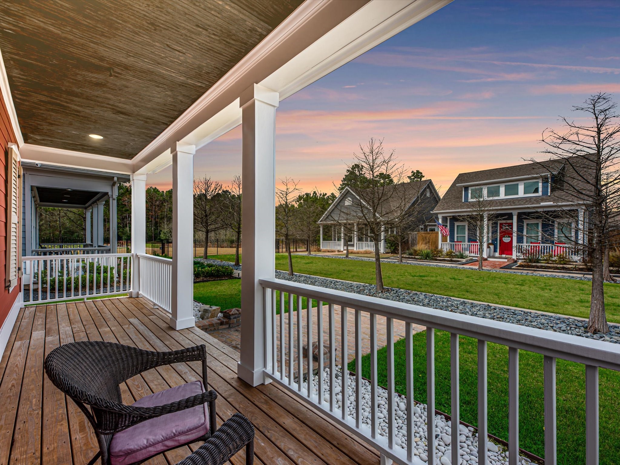 55 Red Harper Drive Spring, TX 77389 - Photo 2 of 28 a view of a chair and tables in the balcony