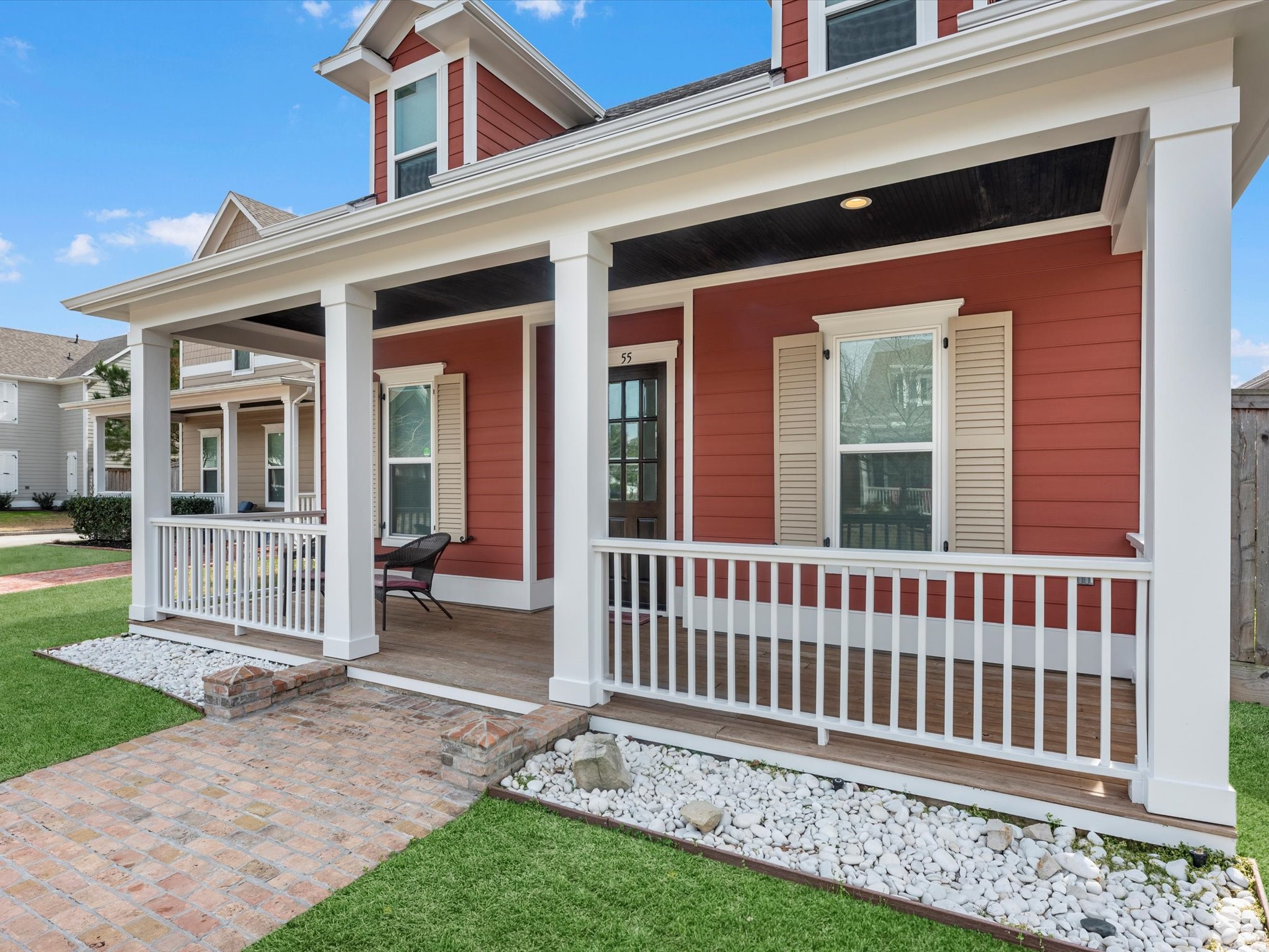 55 Red Harper Drive Spring, TX 77389 - Photo 23 of 28 front view of a house with a yard