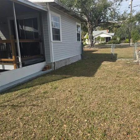 a backyard of a house
