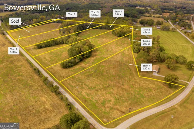 $124,900 | 0 Airline School Road, Unit TRACT 3, Bowersville, GA 30516