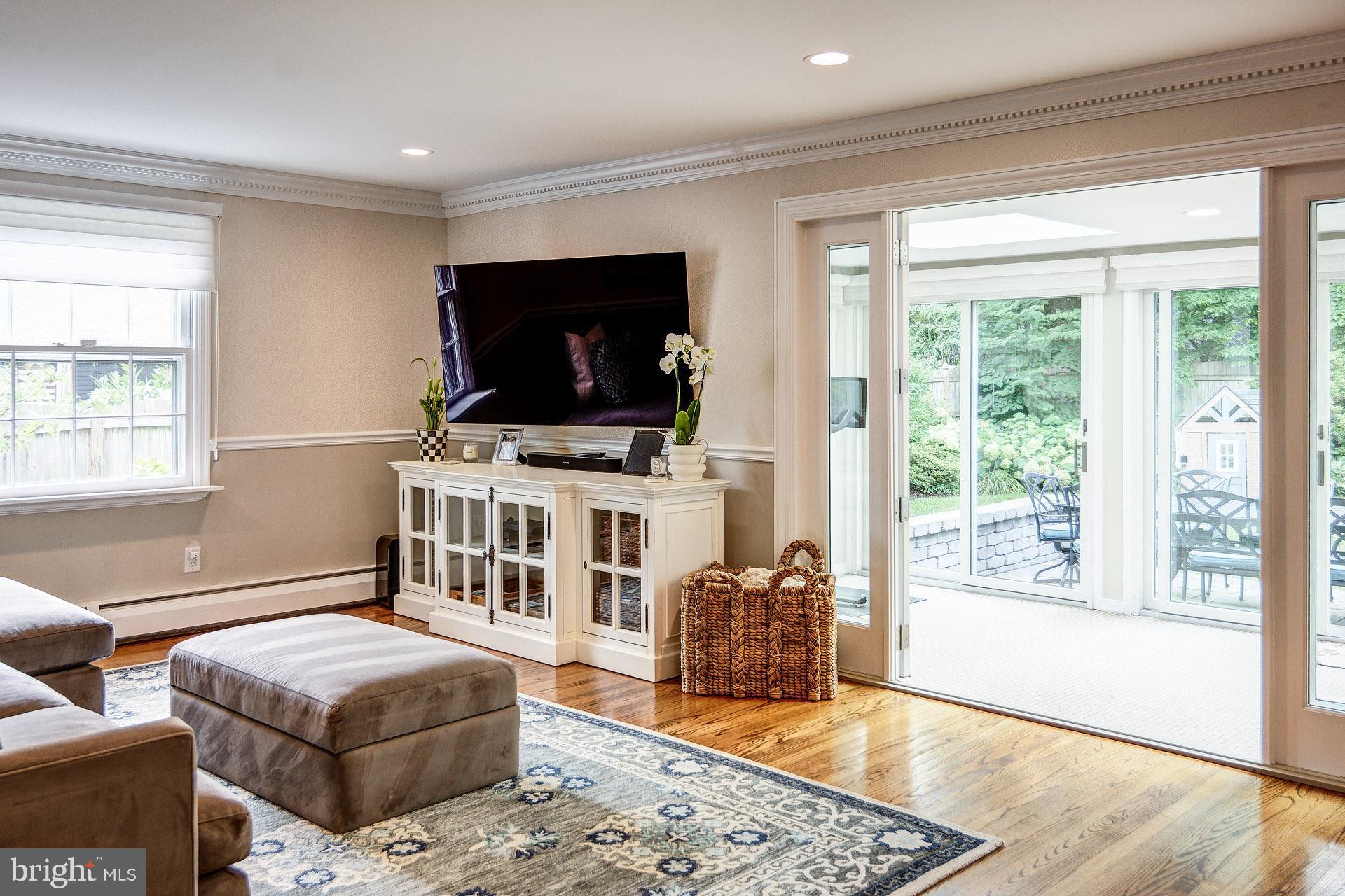 6 Heritage Road Haddonfield, NJ 08033 - Photo 41 of 61 a living room with furniture and a flat screen tv
