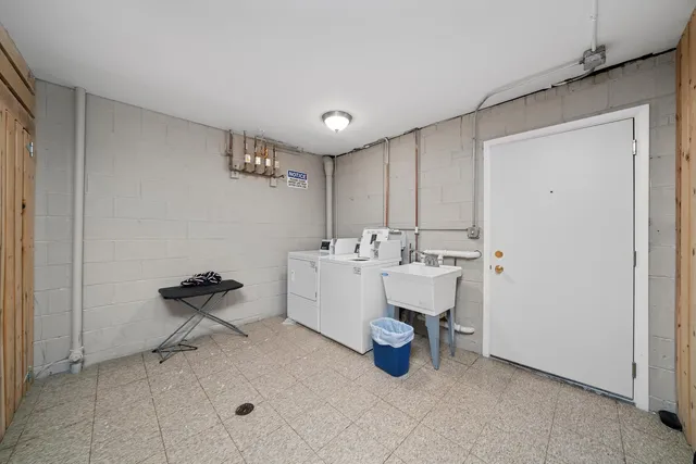 a view of a room with table and chair