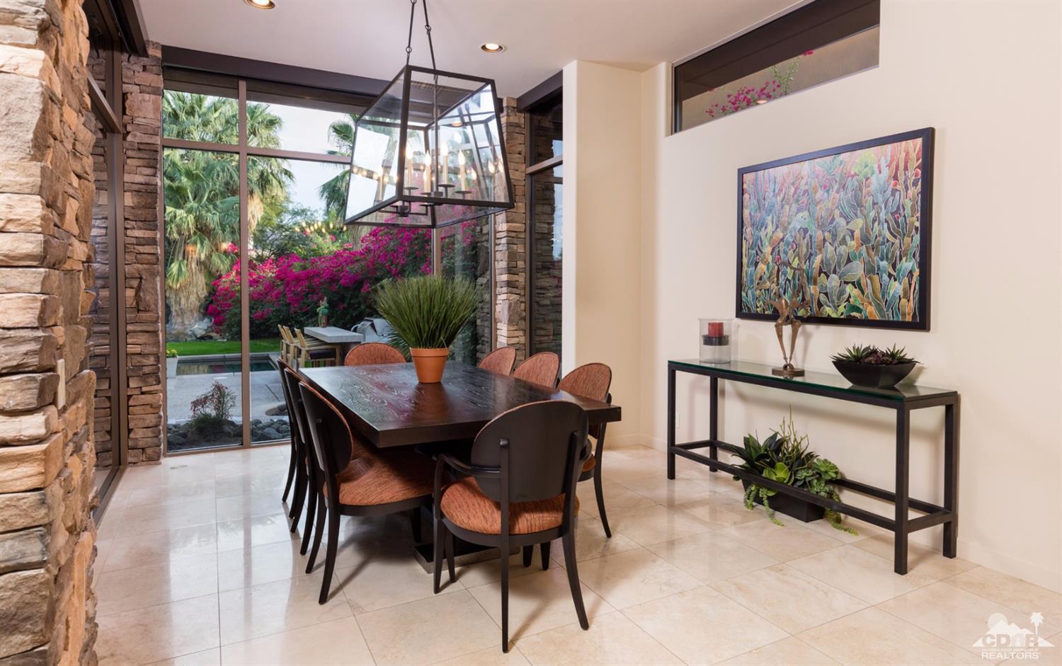 810 Shadow Vista Palm Desert, CA 92260 - Photo 5 of 11 a view of a dining room with furniture window and outside view