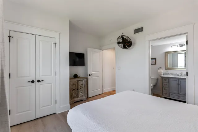 an aerial view of residential building with outdoor space