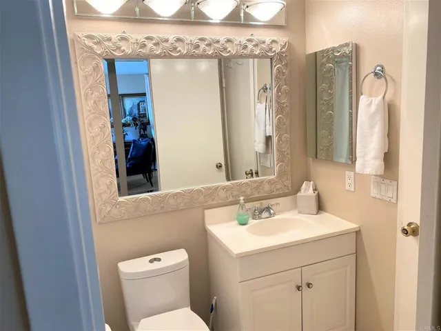 a garden view with a seating space