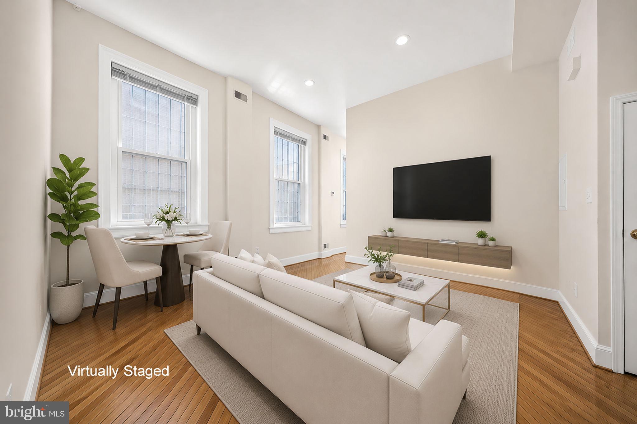1213 12th Street Northwest, Unit A Washington, DC 20005 - Photo 1 of 34 Virtually Staged Living Room