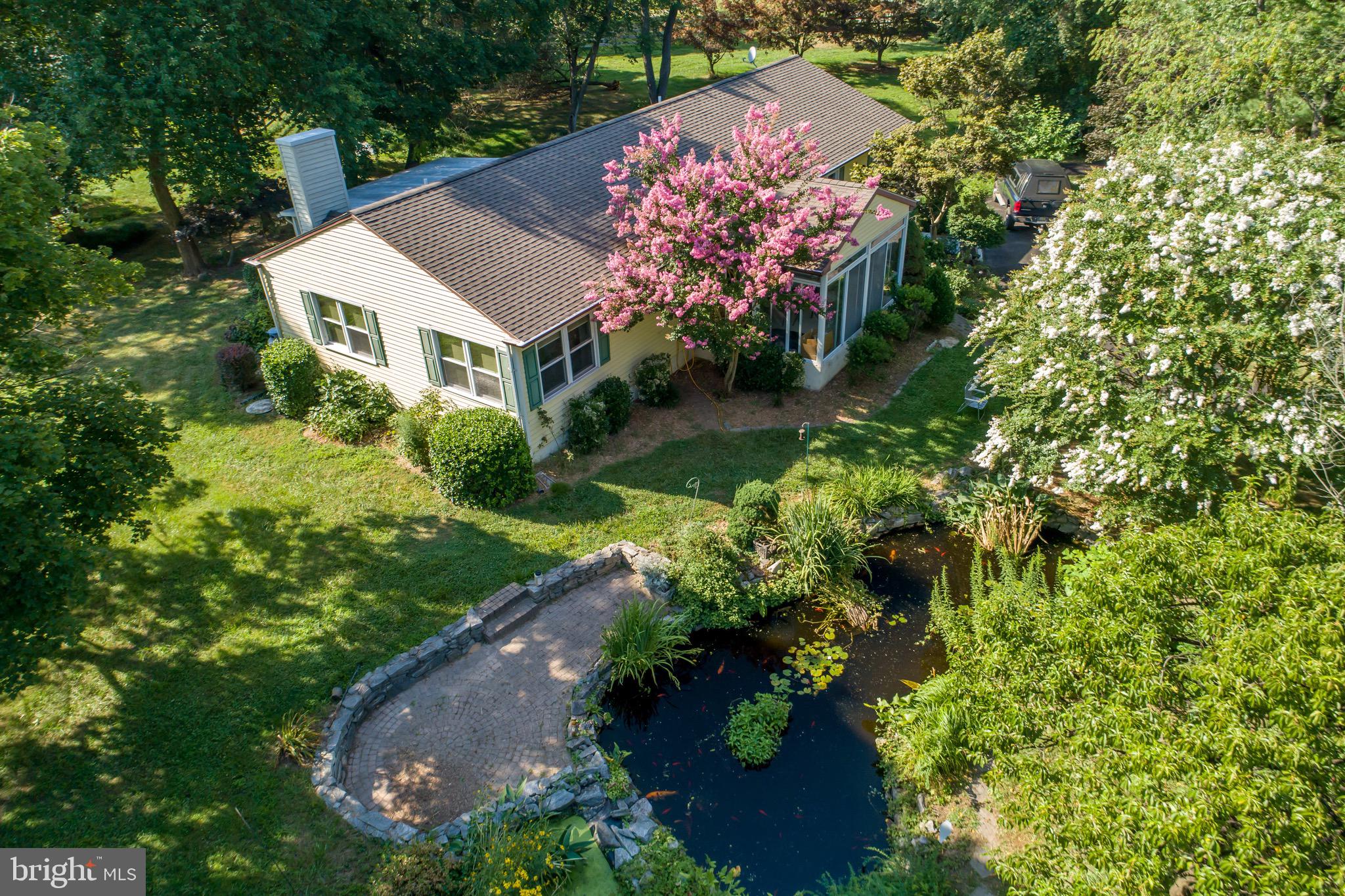 689 Cox Neck Road New Castle, DE 19720 - Photo 3 of 30 Patio next to Koi Pond