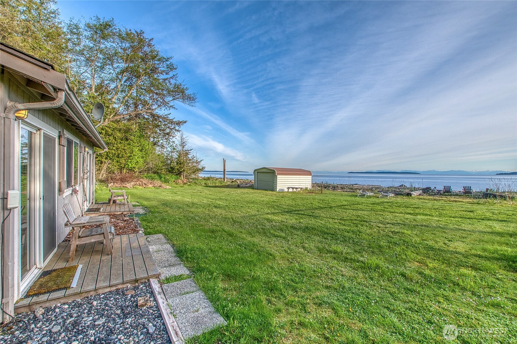 664 Tidewinds Lane Orcas Island, WA 98245 - Photo 29 of 35 a view of a house with a backyard