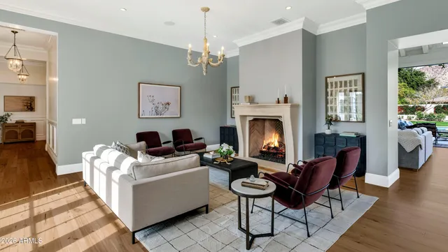 a spacious bathroom with a double vanity sink and a bathtub