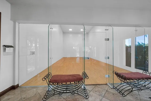 a view of empty room