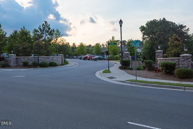 a ocean view with a sign board