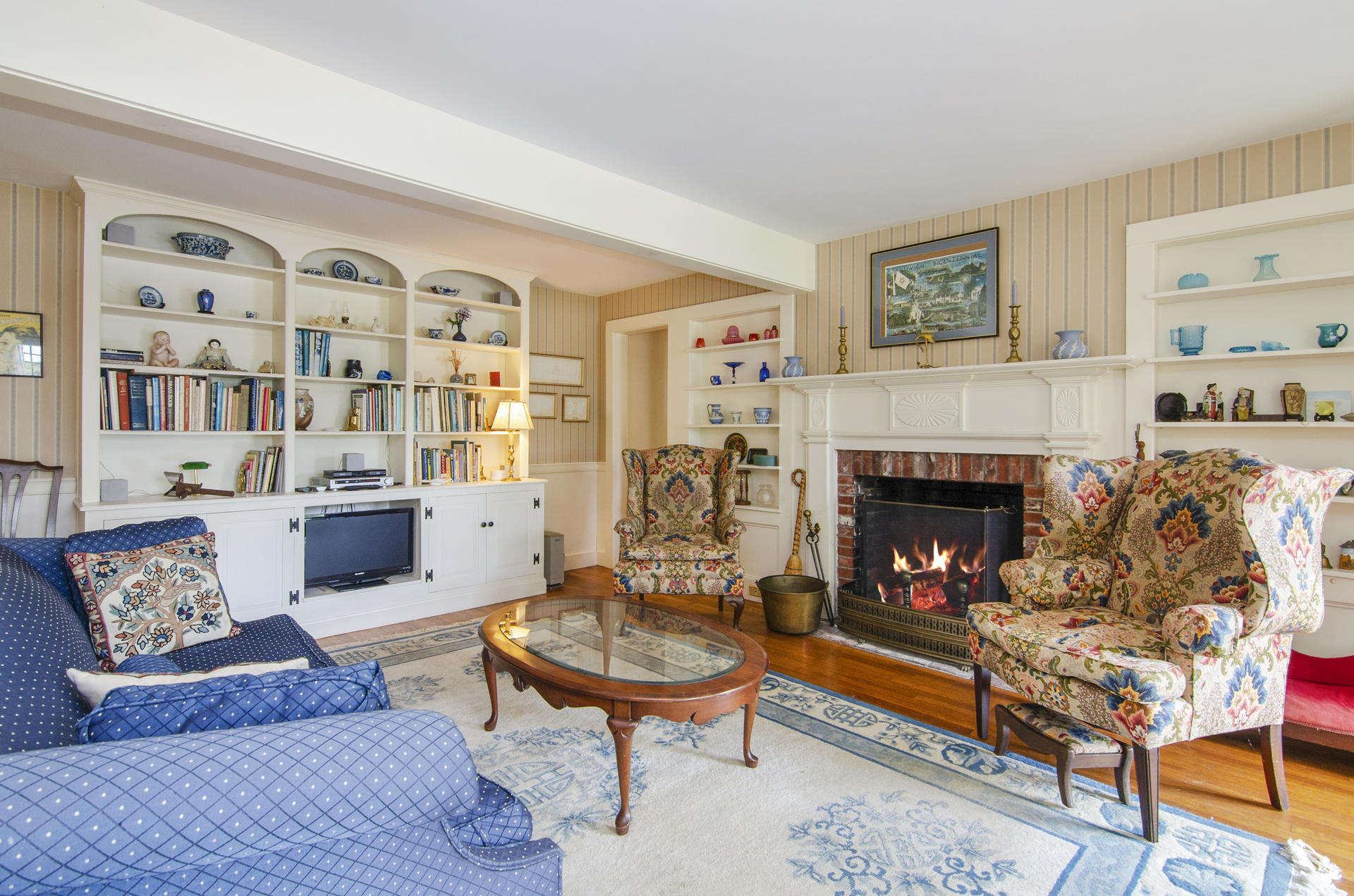 13 Water Street Sandwich, MA 02563 - Photo 2 of 23 Fireplaced Living Room