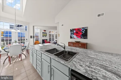 a living room with furniture fireplace and flat screen tv