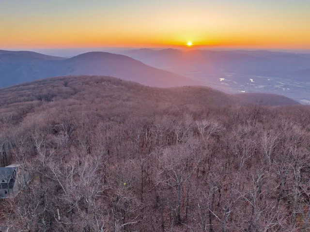 a view of an outdoor space and a mountain view