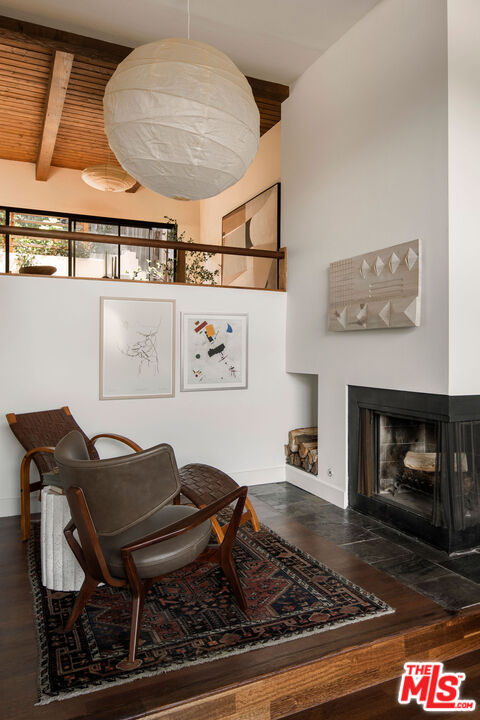 2996 Hyperion Avenue Los Angeles, CA 90027 - Photo 11 of 40 a living room with furniture and a fireplace