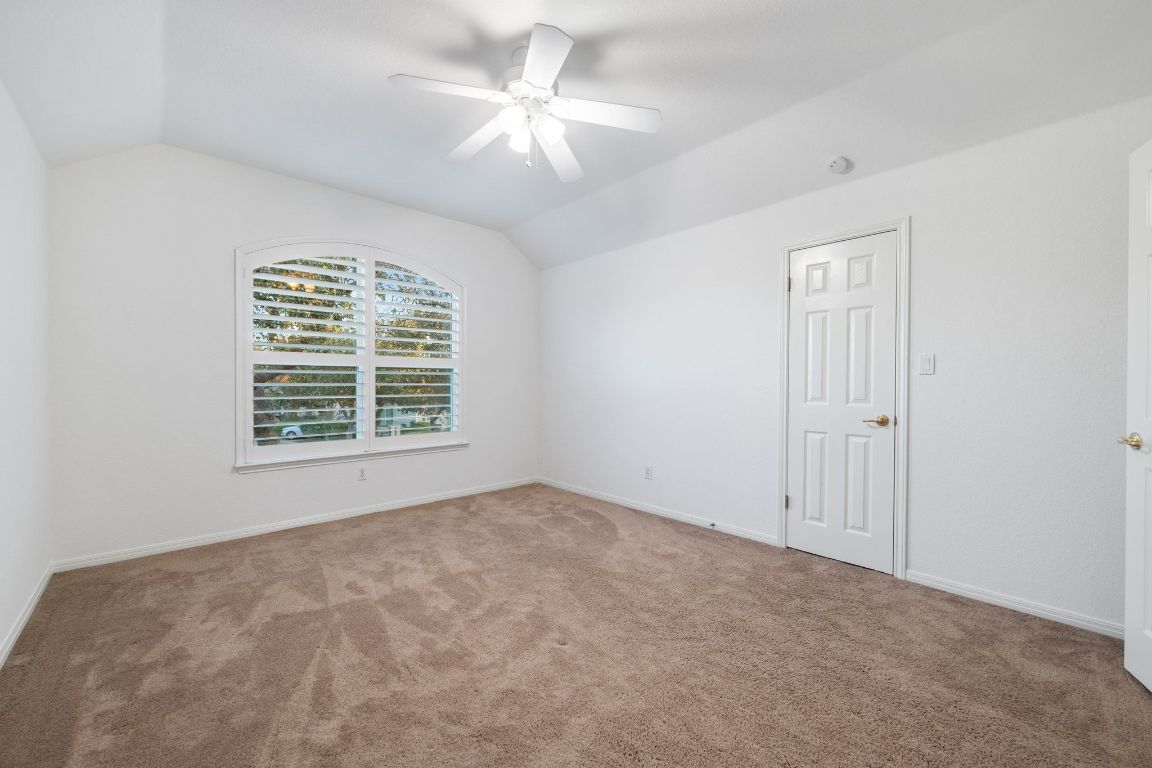 5100 Hadle Cove Austin, TX 78730 - Photo 18 of 32 One of two large bedrooms upstairs. This room has high ceilings, spacious closet, and natural light.