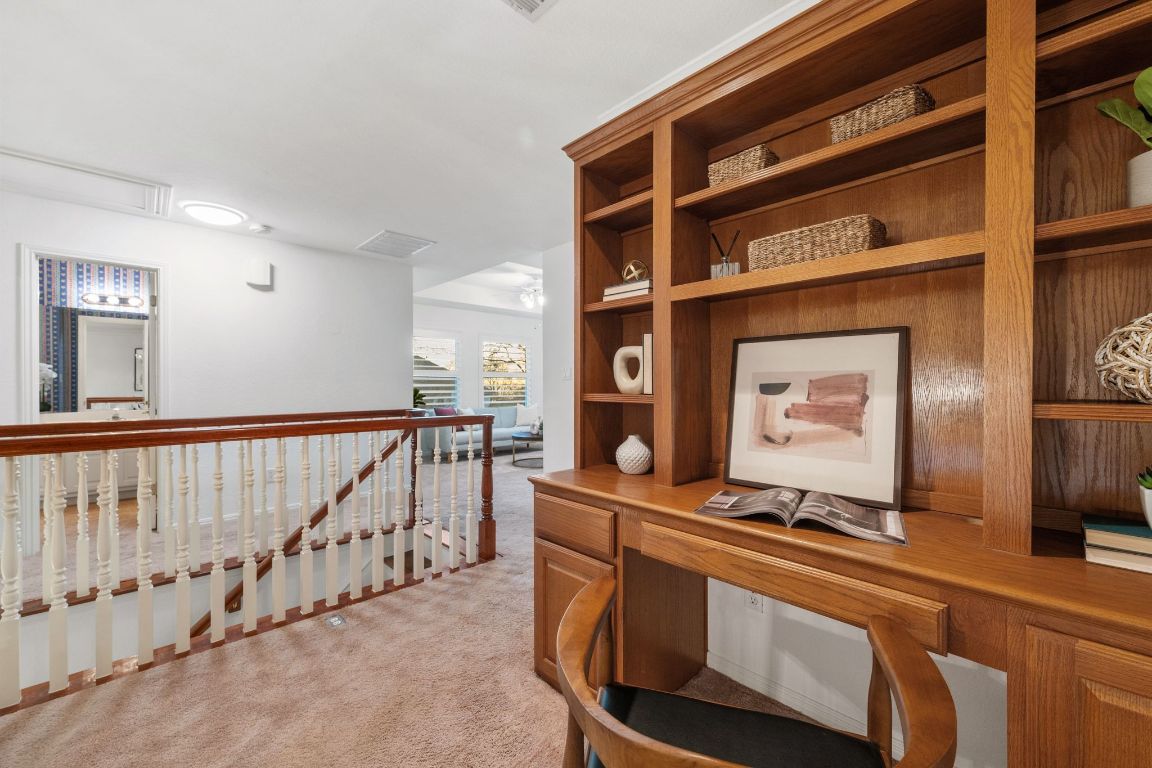 5100 Hadle Cove Austin, TX 78730 - Photo 22 of 32 Near the loft upstairs is dedicated office nook - perfect for work or homework!