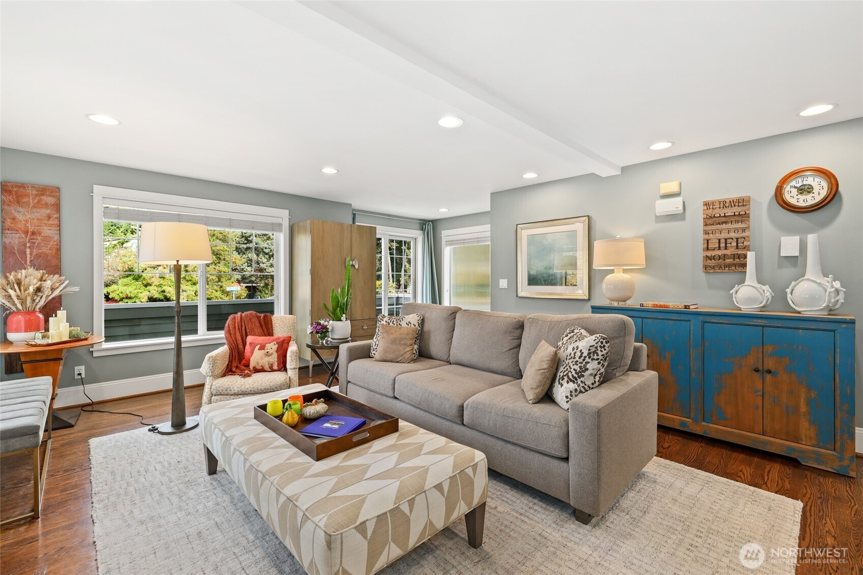 4535 Northeast 55th Street Seattle, WA 98105 - Photo 6 of 27 a living room with furniture and a large window