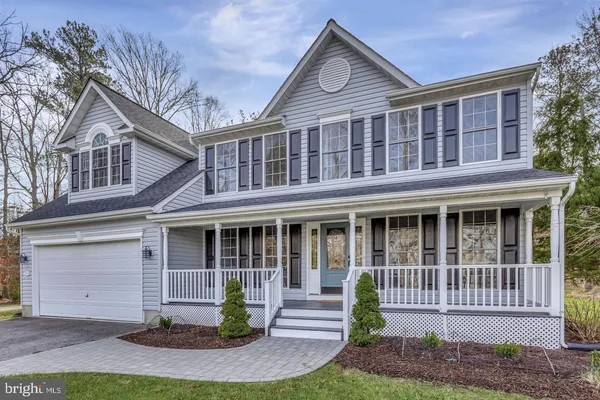 front view of a house with a porch