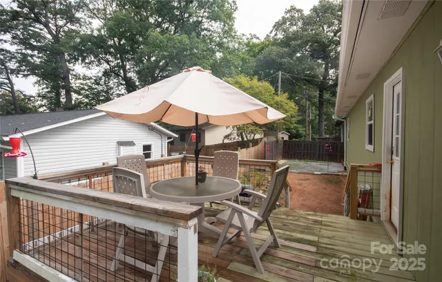a view of backyard with tree