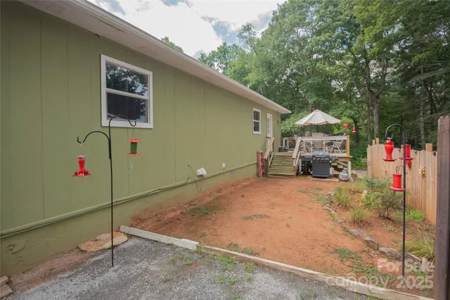 a front view of house with an space