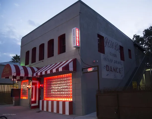 a front view of a building