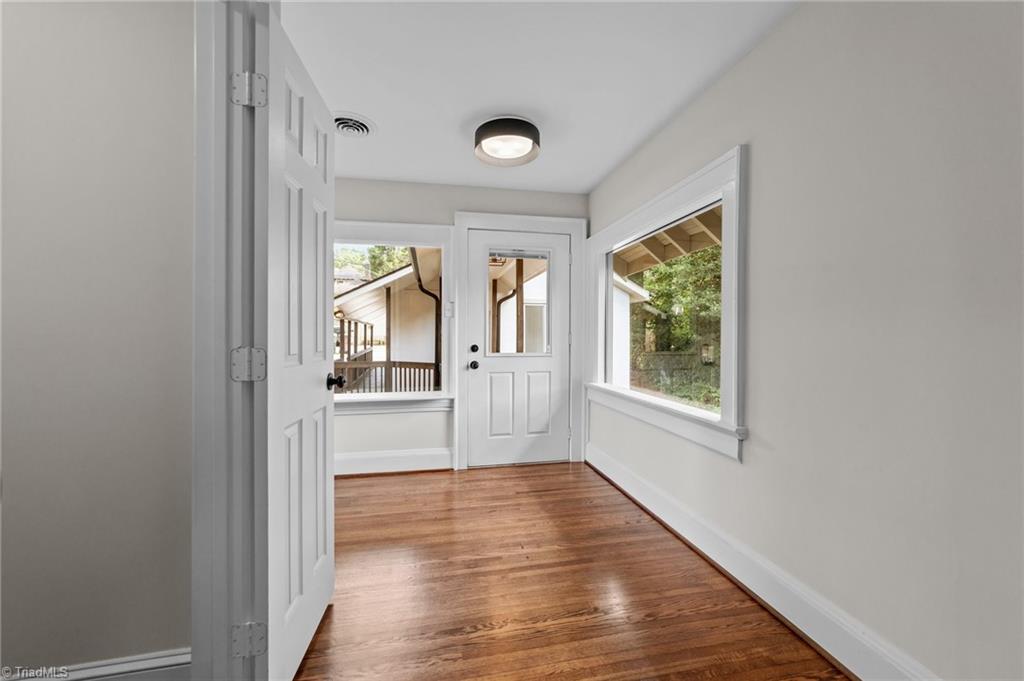 209 Edgedale Drive High Point, NC 27262 - Photo 33 of 40 Upstairs Back Door for walkway to Carport