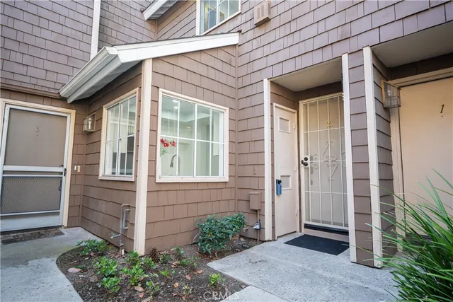 a view of front door of house