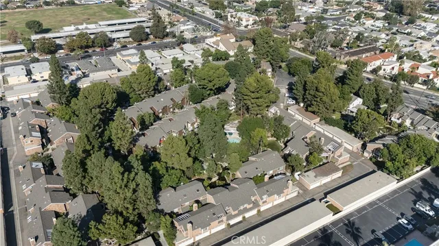 an aerial view of a city