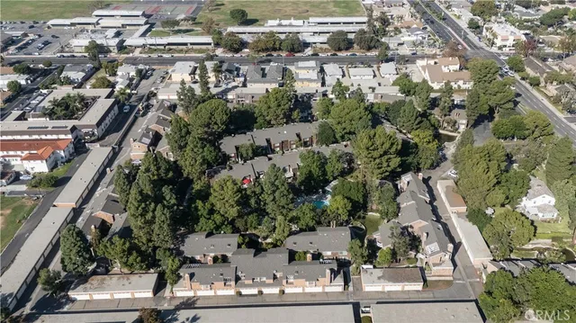 an aerial view of multiple house