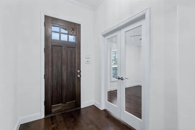 wooden floor in an empty room