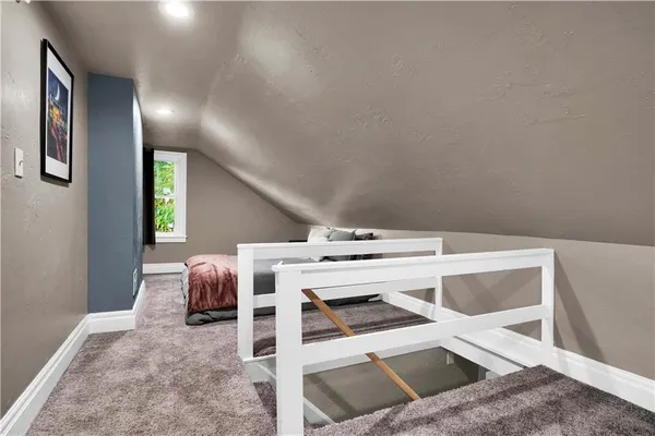 an aerial view of residential house with outdoor space