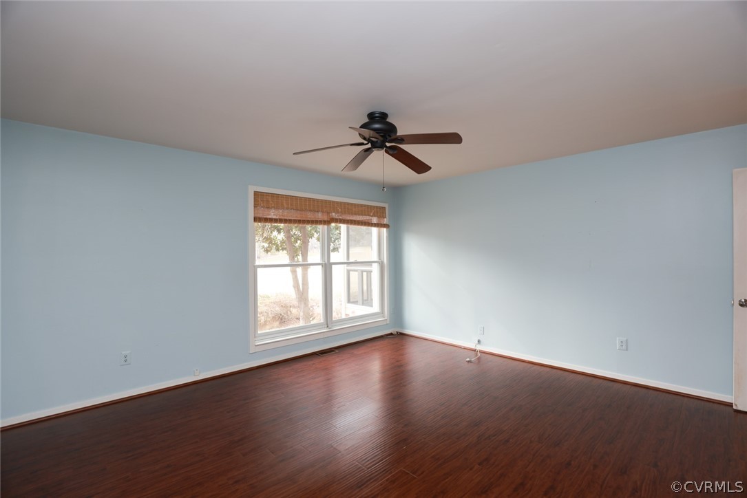 3024 3 Bridges Road Midlothian, VA 23112 - Photo 23 of 50 a view of empty room with wooden floor and fan