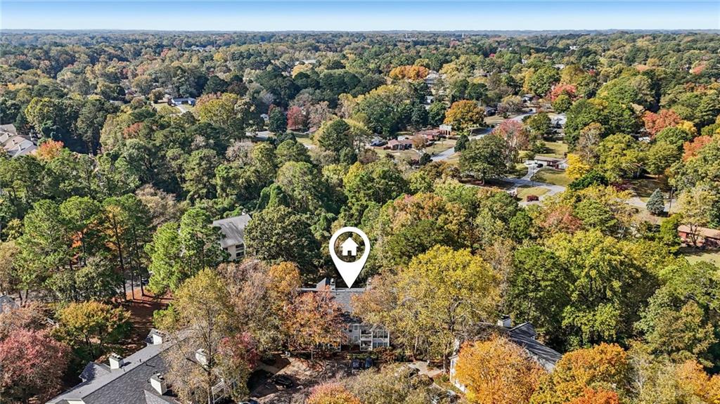 801 Countryside Place Smyrna, GA 30080 - Photo 29 of 34 an aerial view of a forest with houses