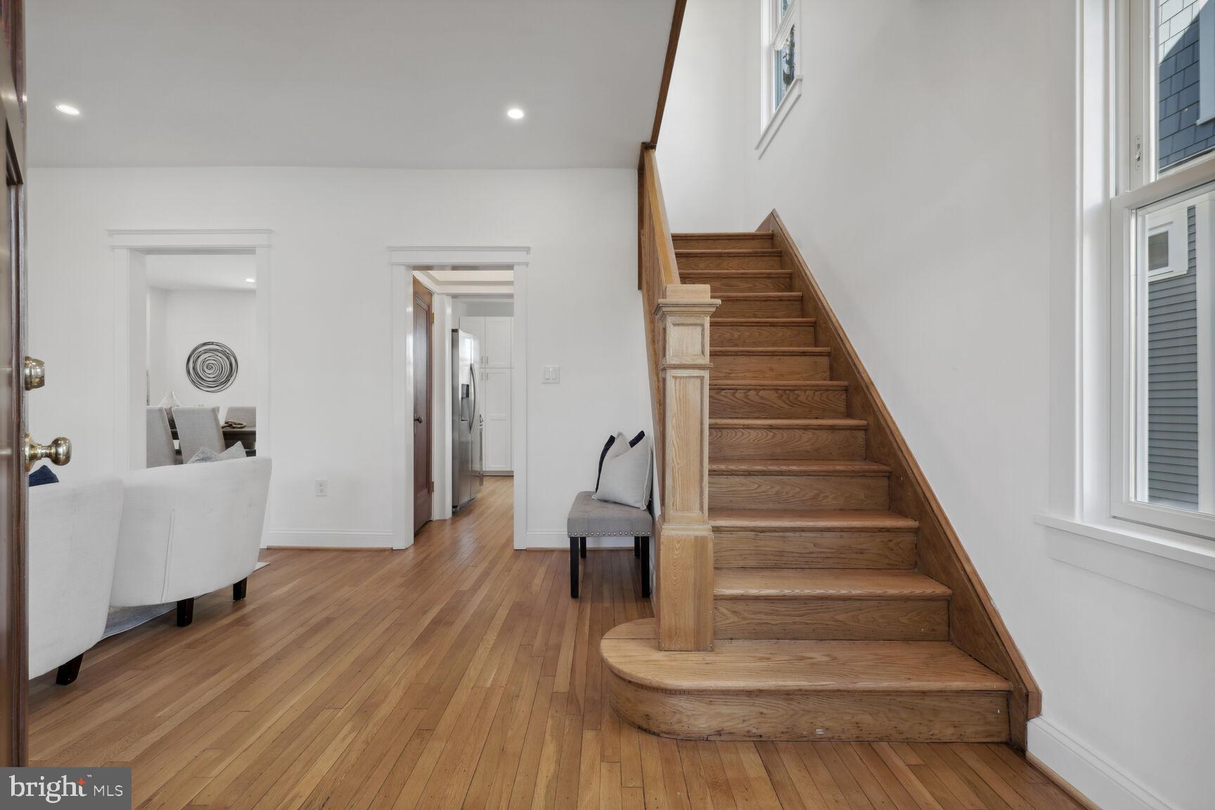 5708 Broad Branch Road Northwest Washington, DC 20015 - Photo 14 of 34 Oak Staircase