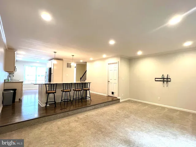 a view of a lobby with furniture