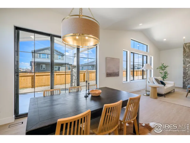 a view of living room and dining room